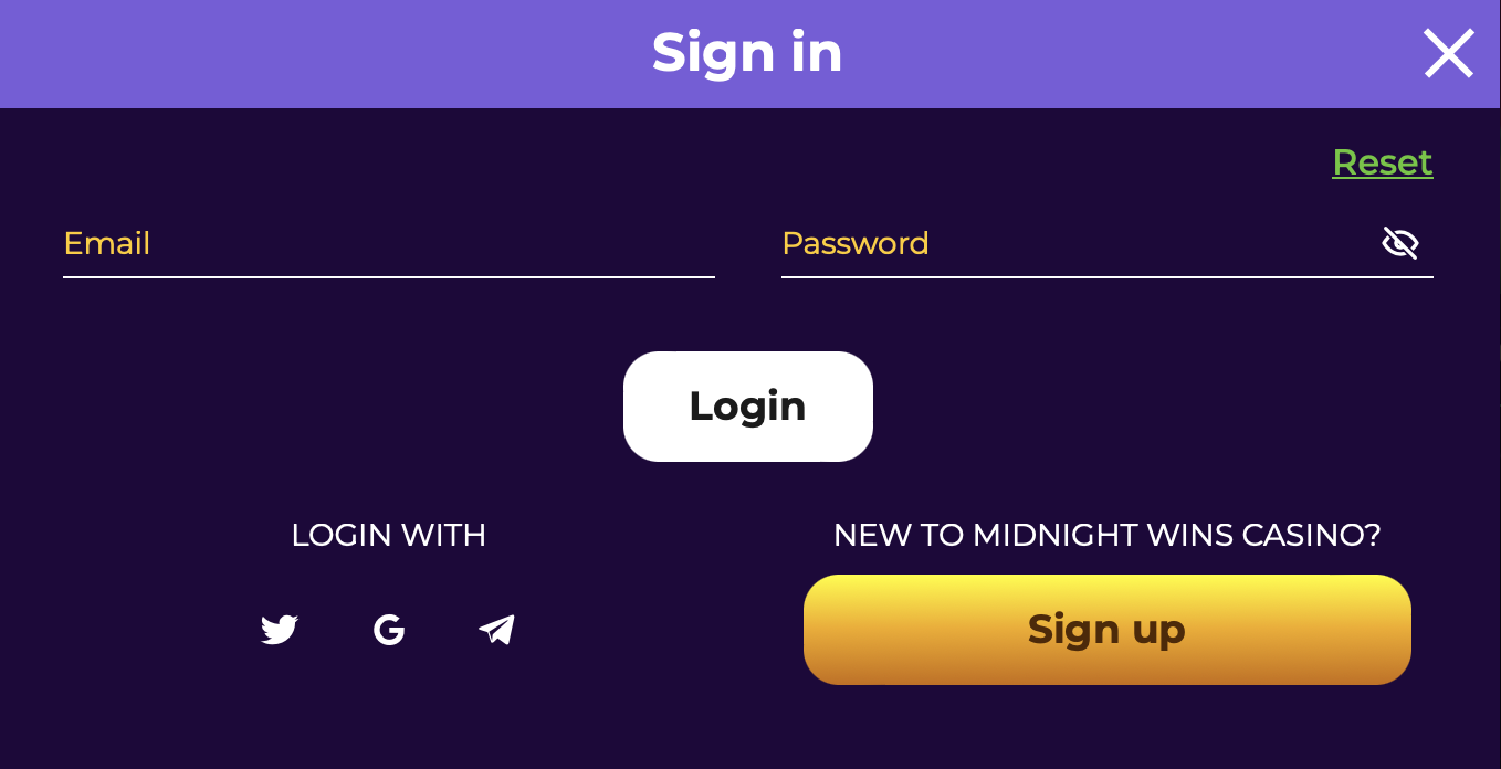 Midnight Wins Casino Login and Registration: All You Need to Know
